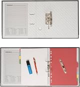 Noti Eastlight A4 Lever Arch Files Pack of 3 Black White view 3