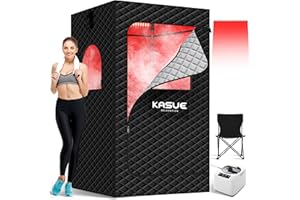 Portable Infrared Steam Sauna Tent for Outdoor & Indoor,3L Steamer with 5-Layer Waterproof Insulation,Folding Chair & Remote 