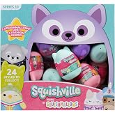 Squishmallows Squishville Series 10 Mystery Mini 24Pack Jazwares Bulk Plush | Soft Squishy Collectible Blind Little Figure Capsules Stuffed Animal Toy Gift for Kids, Boys &amp; Girls