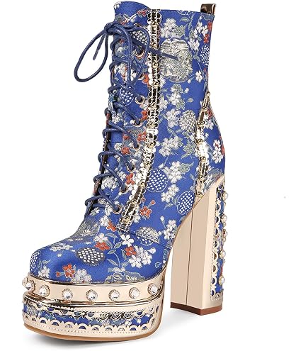 Amazon.com: Cape Robbin Jagged Chunky Heel Spike Platform Chelsea