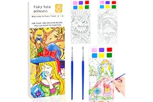 BAOXUE Water Coloring Books for Kids Ages 4-8,Pocket Watercolor Painting Book Kit for Toddlers,Kids Water Color Paint Set Art Crafts,Mini Travel Water Coloring Book,Gifts for Girls Boys