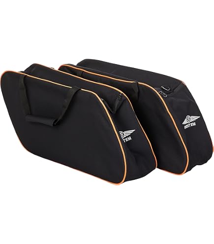 Amazon.com: Bestem (LGKA-NMD17-SDL) Black Saddlebag Liners for