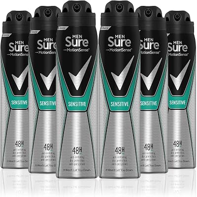 Sure Men Motionsense Sensitive Anti Perspirant Deodorant 6x250ml