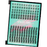 AMZGIRL Manga Lash Clusters with Spikes, Anime Lash Clusters(Manga Flutter) | 144pcs Manga Flutter Eyelash Clusters, Invisible Band, C Curl, Mix8-18mm, Natural Anime Style for Personal Homemade
