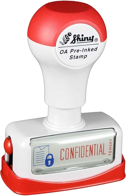 Amazon シャイニー スタンプ Oaプレインクドスタンプ Confidential Ten001 正規輸入品 文房具 オフィス用品 文房具 オフィス用品
