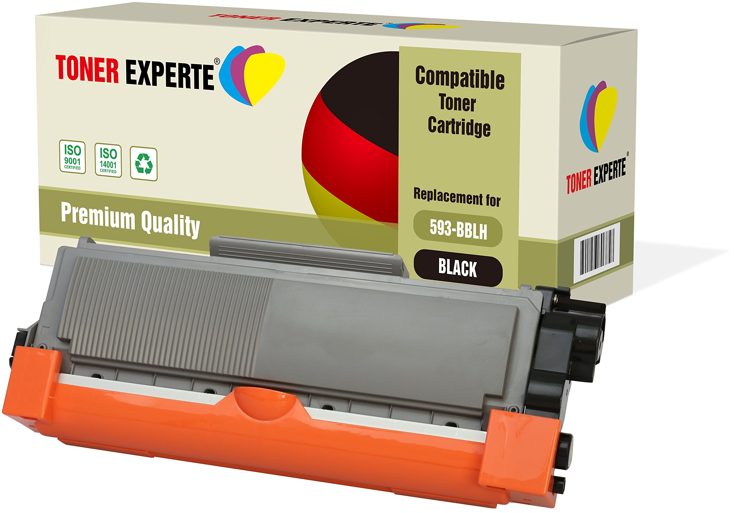 TONER EXPERTE® Compatible with 593-BBLH 593-BBKD Premium Toner Cartridge for Dell E310dw, E314dw, E515dn, E515dw