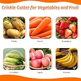 MOACC Crinkle Cutter Stainless Steel Potato Chip Slicer with Wooden Handle Set view 7
