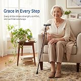 Life Folding Walking Stick for Women & Men – Lightweight Aluminium Cane 84-94cm view 8