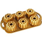 Nordic Ware Anniversary Bundtlette Pan, One Size, Gold