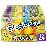 Gobstoppers Everlasting Jawbreaker Hard Candy, Theater Box, 5 oz, 12 Ct | Color-changing layered jawbreakers, vibrant flavors, concession box, movie night, party bowls, sharing