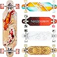Cruiser Skateboard for Adults & Teens – Lightweight 31" Maple Deck – Smooth 70mm Wheels – Madd Gear Longboard