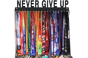 Goutoports Medal Holder Display Hanger - She Believed She Could She Did - Personalized Medal Wall Hanger for Sport Race Runner Sturdy Black Steel Metal Over 60 Medals Easy to Install