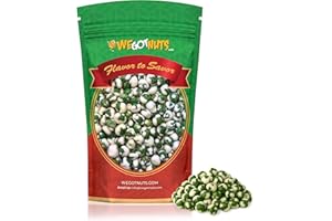 Green Wasabi Peas | 4 Pound Resealable Bag of Hot Wasabi Peas |Healthy and Fresh Pea Snacks | Kosher Friendly | Delicious Gourmet Dried Wasabi Green Peas| We Got Nuts.