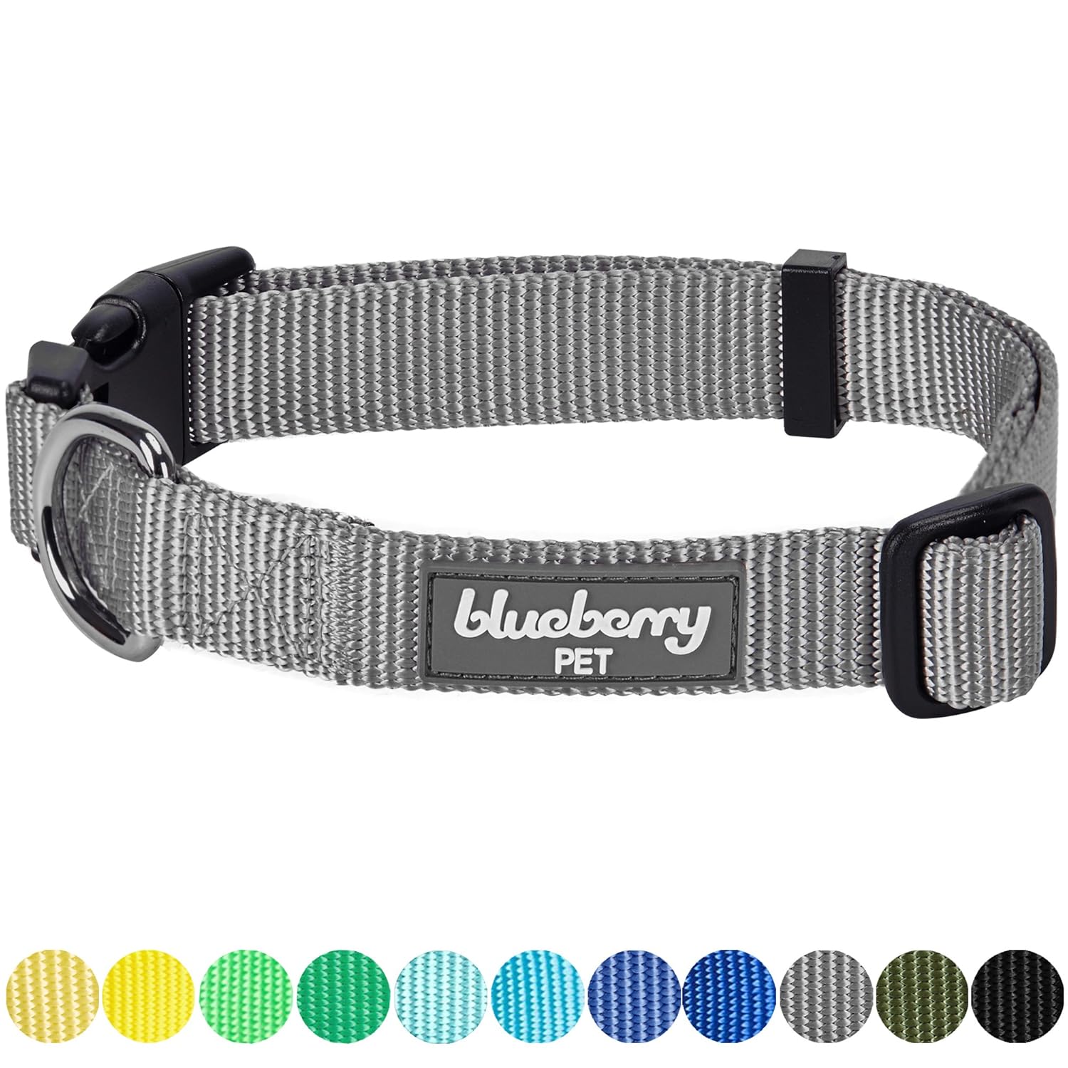 Blueberry pet classic solid dog collar Clearance