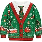 GRAJTCIN Kids Ugly Christmas Sweater Sweatshirt Boys Girls Non-knitted Funny 3D Graphic Costume