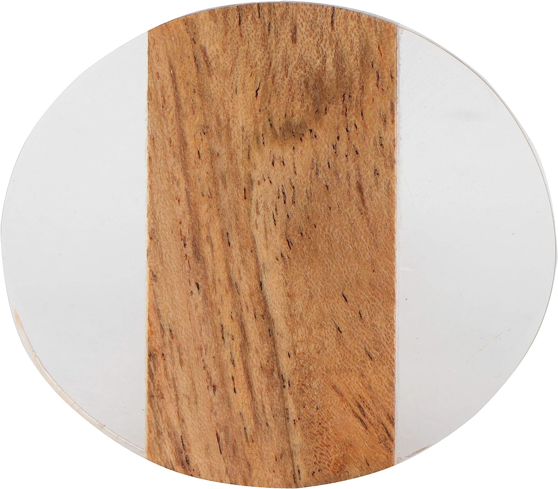 Artisanal Creations Set of 4 Wood and Resin Knobs and Pulls for Cabinets, Dressers and Drawers (4)