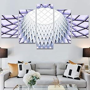 SIGNWIN 5 Panel Canvas Wall Art Modern Art...