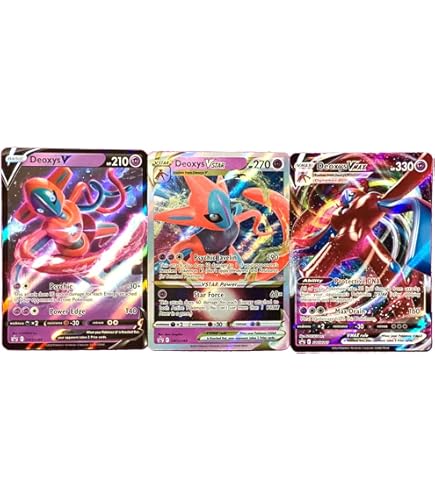Amazon.com: Deoxys V - VSTAR - VMAX - Pokémon 3 Card Set - SWSH266