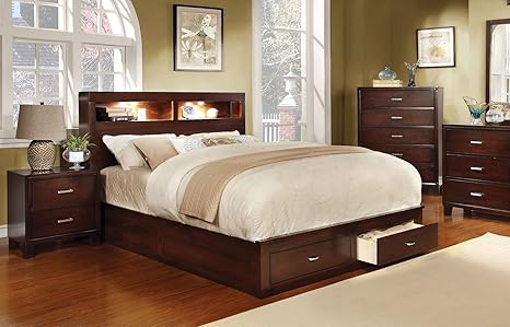 Amazon Com Furniture Of America Broadway Platform Bed With