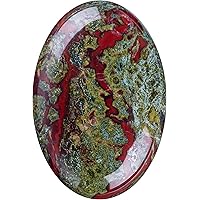 UFEEL Dragon Blood Palm Stone Crystal - Natural Chakra Therapy Polished Healing Crystal Oval Pocket Gemstone for Anxiety Stre