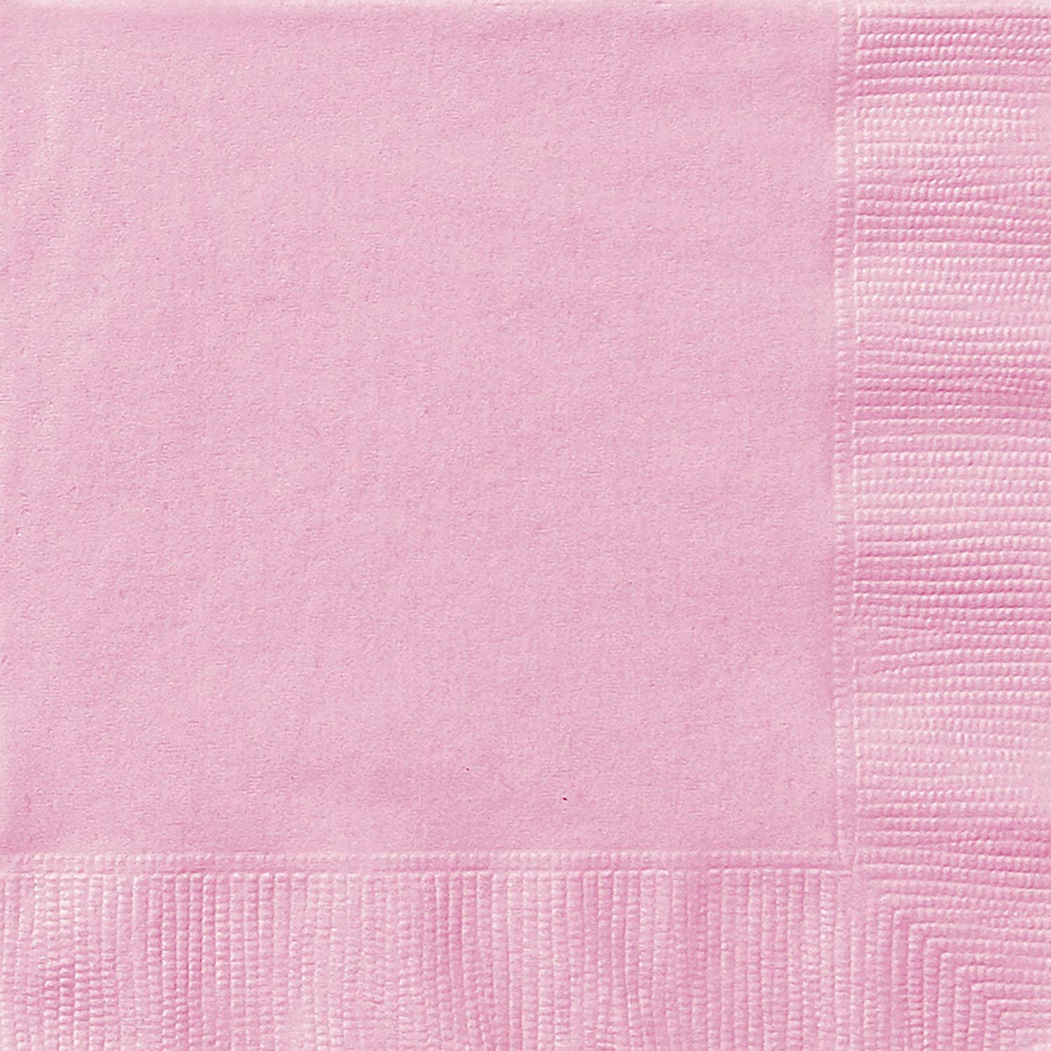 Unique Party 30875 Solid Luncheon Napkins | Lovely Color Theme | 50ct, Baby Pink, Pack of 50