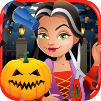 Amazon Com Halloween Hair Salon Kids Barbershop Hair Cut Games