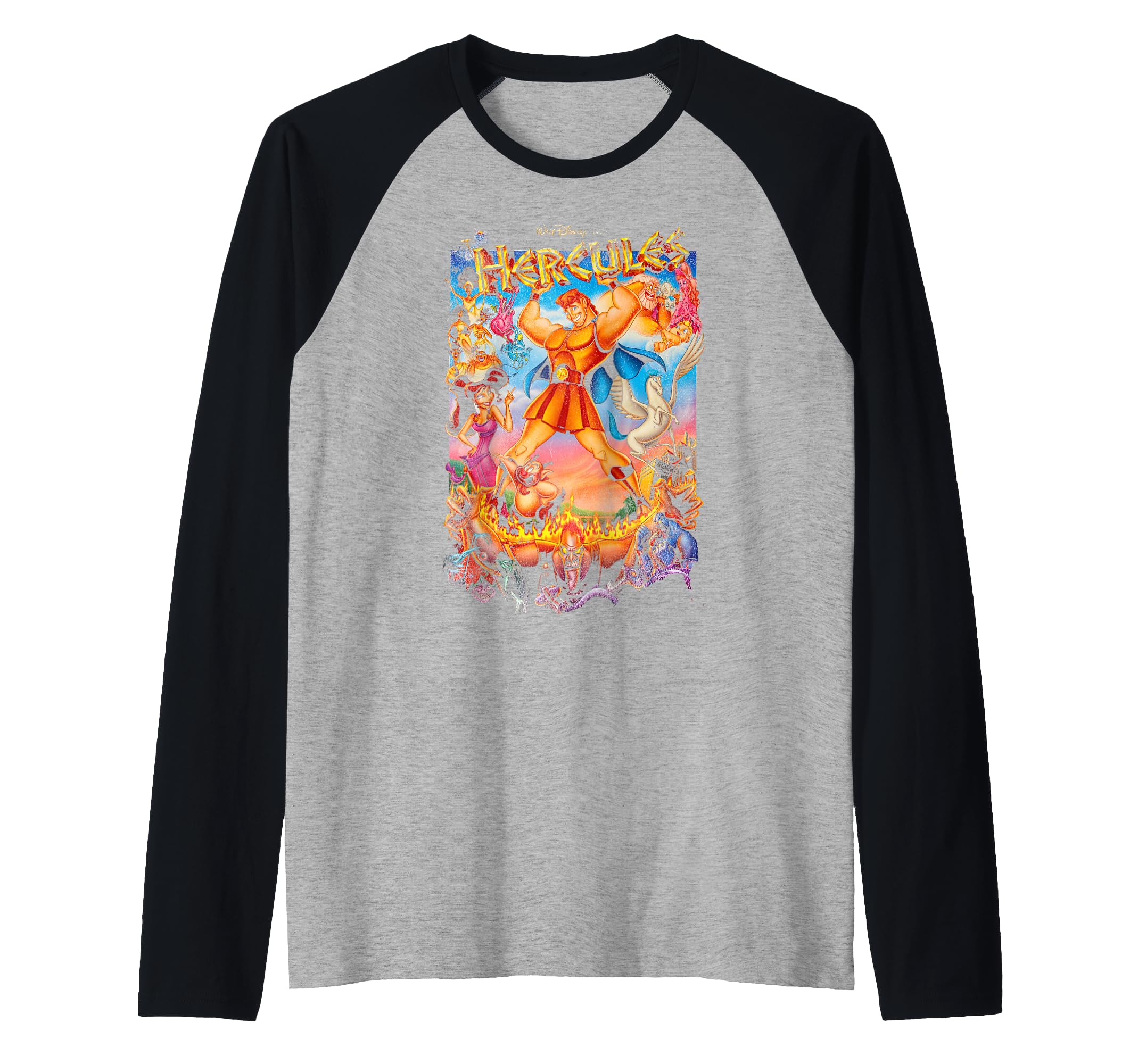 Disney Snow White Poison Apple Left Chest Raglan Baseball Tee