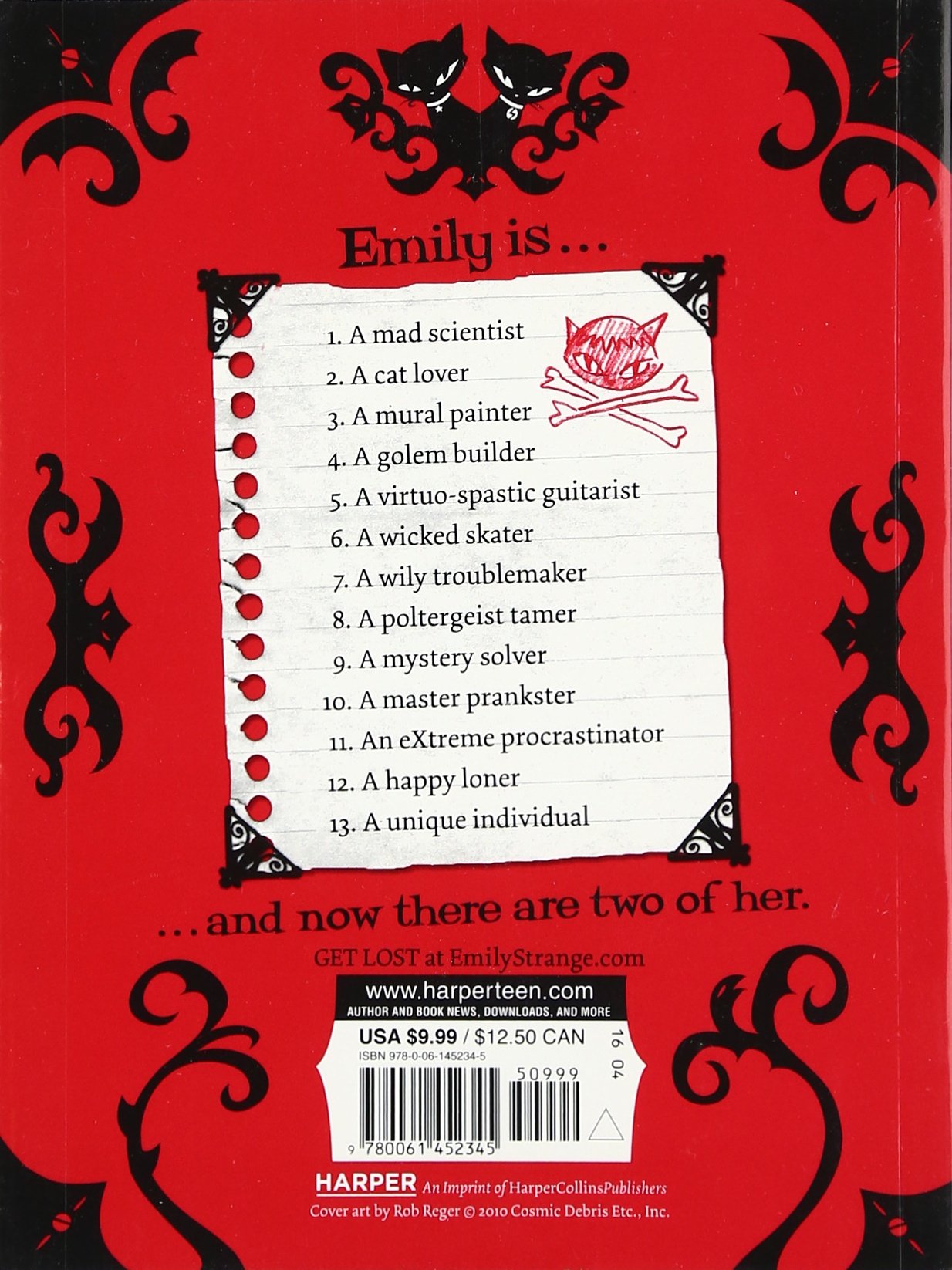 Amazon Com Emily The Strange Stranger And Stranger 9780061452345 Reger Rob Gruner Jessica Reger Rob Parker Buzz Books