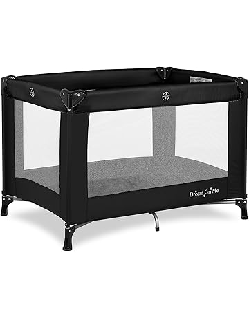 Dream On Me Nest Portable Play Yard With Carry Bag And Shoulder Strap, Black