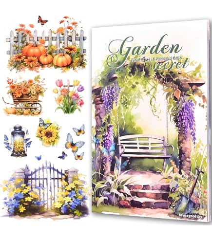 120 Sheets Vintage Flower Frame Stickers - Transparent Hollow Floral Decals For Scrapbooking, Journals & DIY Crafts - View #9