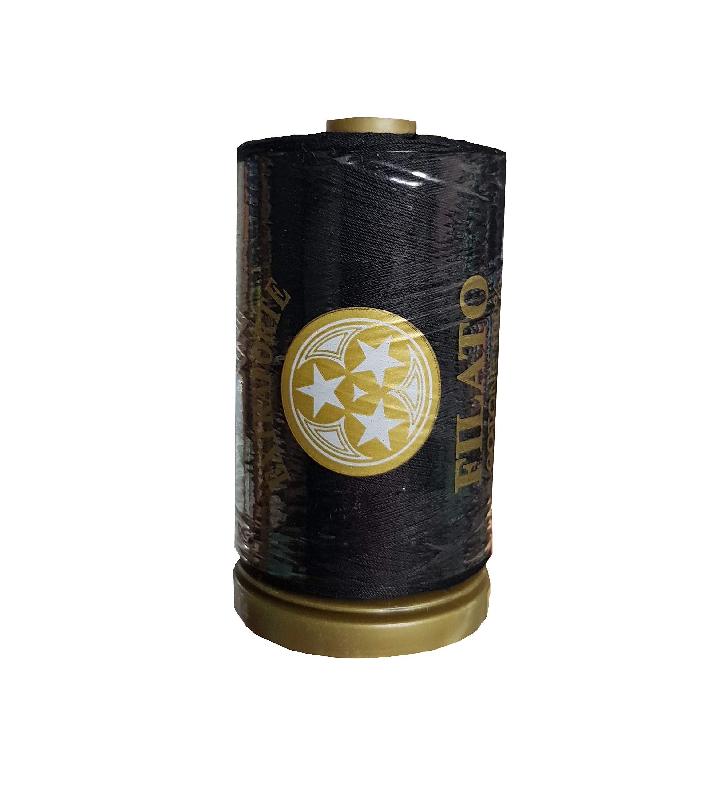 Three Star Sewing Thread Brand Gold (Black, 1x)