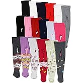 ToBeInStyle Girl’s Classic Pull-On Assorted Warm Winter Tights - Assorted Print