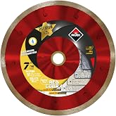 Premium Diamond Blade Red Cobra Wet 7" | Ideal for Cutting Porcelain, Ceramic, Glass, Marble, Granite, Natural Stone.