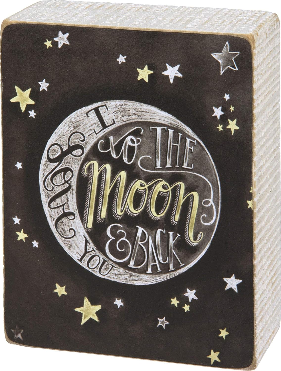 Primitives By Kathy Box Chalk Sign: I Love You to the Moon and Back