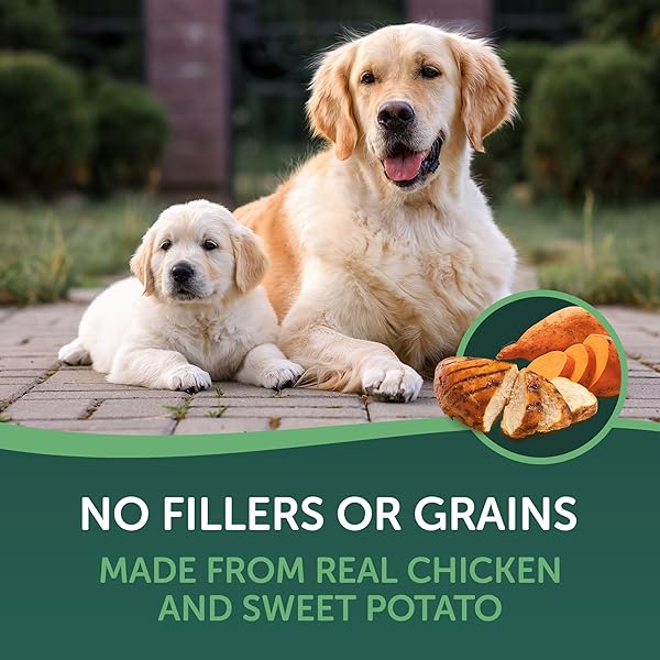 HEALTHFULS CHICKEN WRAPPED SWEET POTATO DOG TREATS, 16OZ