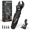 Hanboost Multitool Wrench Wide Jaw Opening Cmaping Gear, Gift for Him and Her, 12 in 1 Multi Purpose Pocket Size EDC Gadget With Screwdriver Cutting Saw Bottle Opener for Maintenance, Camping and DIY