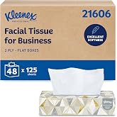 Kleenex Professional Facial Tissue, Bulk, 48 Boxes x 125 Tissues (21606) | Flat Tissue Boxes, 2-Ply, Soft &amp; Strong, Premium Tier