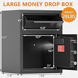 1.8 CUB Depository Drop Safe Fireproof, Front Drop