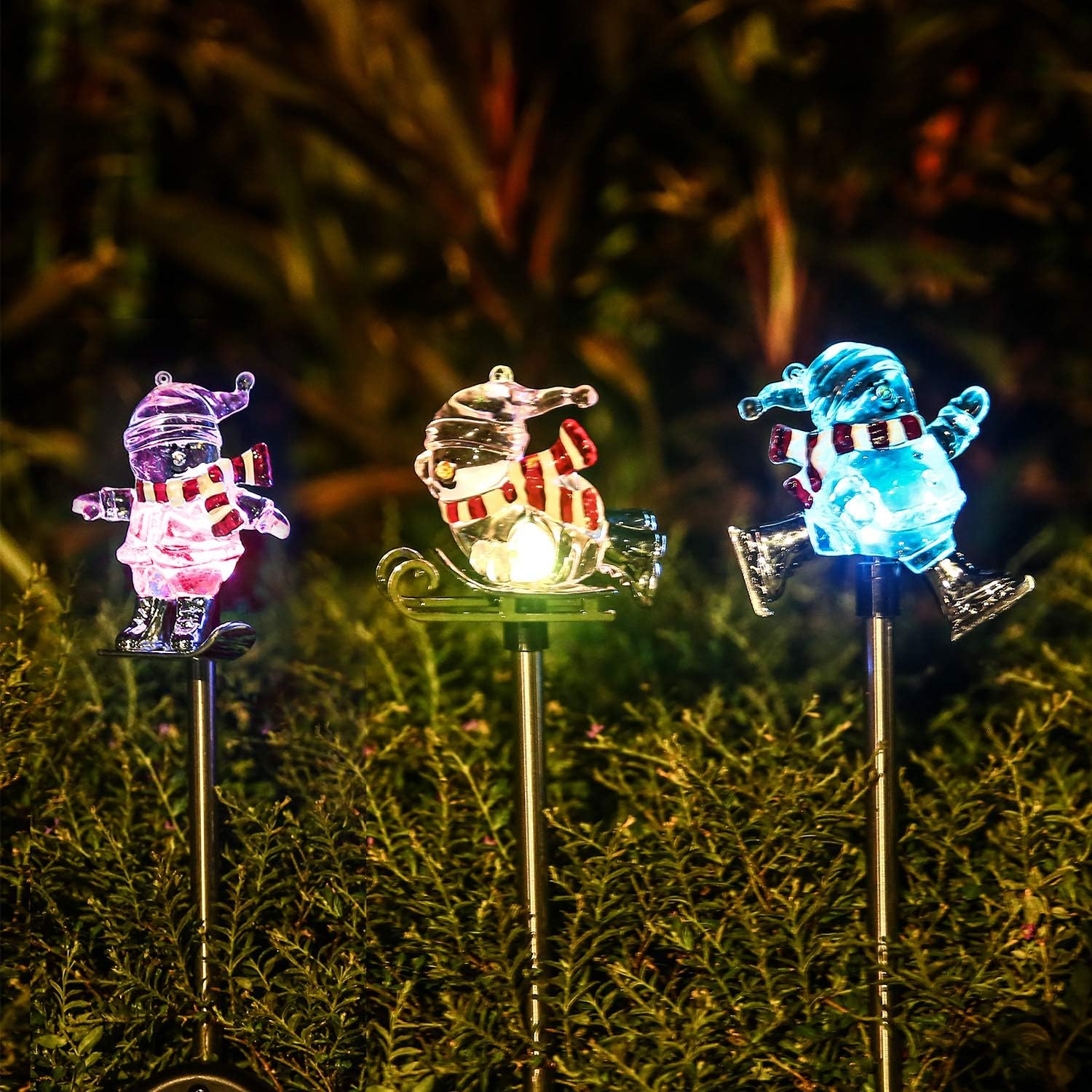 Best Christmas Plastic Solar Garden Lights With Stakes