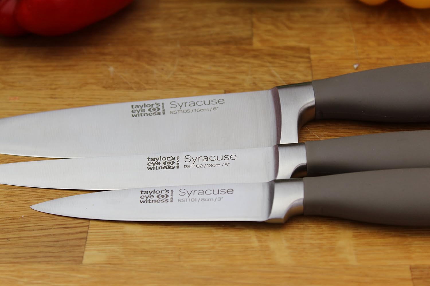 Taylors Eye Witness Syracuse Kitchen Knife 3pce Set, Paring 9cm/3.5” - Image 5