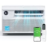 ROVSUN 12000 BTU Inverter Window Air Conditioner with WIFI Function, Energy-Saving Window AC Unit with Remote &amp; App Control, Ultra Quiet Design &amp; Easy Install Kit, 115V/60Hz