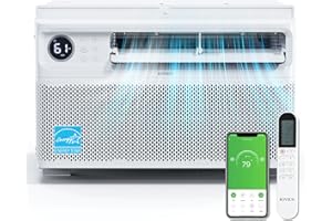 ROVSUN 8000 BTU Inverter Window Air Conditioner with WiFi, Energy-Star Window AC Unit with Remote & App Control, Ultra Quiet Design & Easy Install Kit, Work with Alexa/Google Assistant, 115V/60Hz