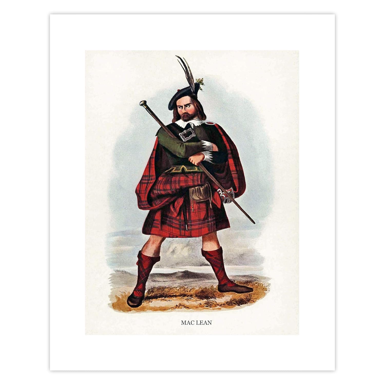 Macaulay Clan Scottish Last Name Print Scotland Wall Art Decor Surname