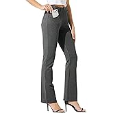 Willit Women's Yoga Dress Pants Bootcut Stretch Work Slacks Office Pants 4 Pockets 28"/29"/30"/31"/33"