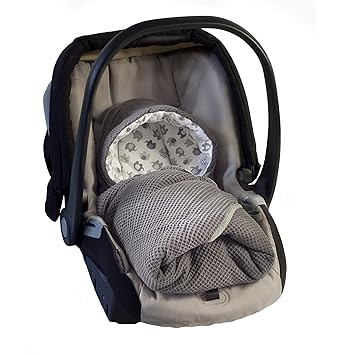 Amazon Com Momika Swaddling Blanket Bunting Bag I Universal Fit For Car Seat I Cybex Maxi Cosi Stroller Buggy Or Baby Bed 100 Cotton European Product Graphite Elephant Baby