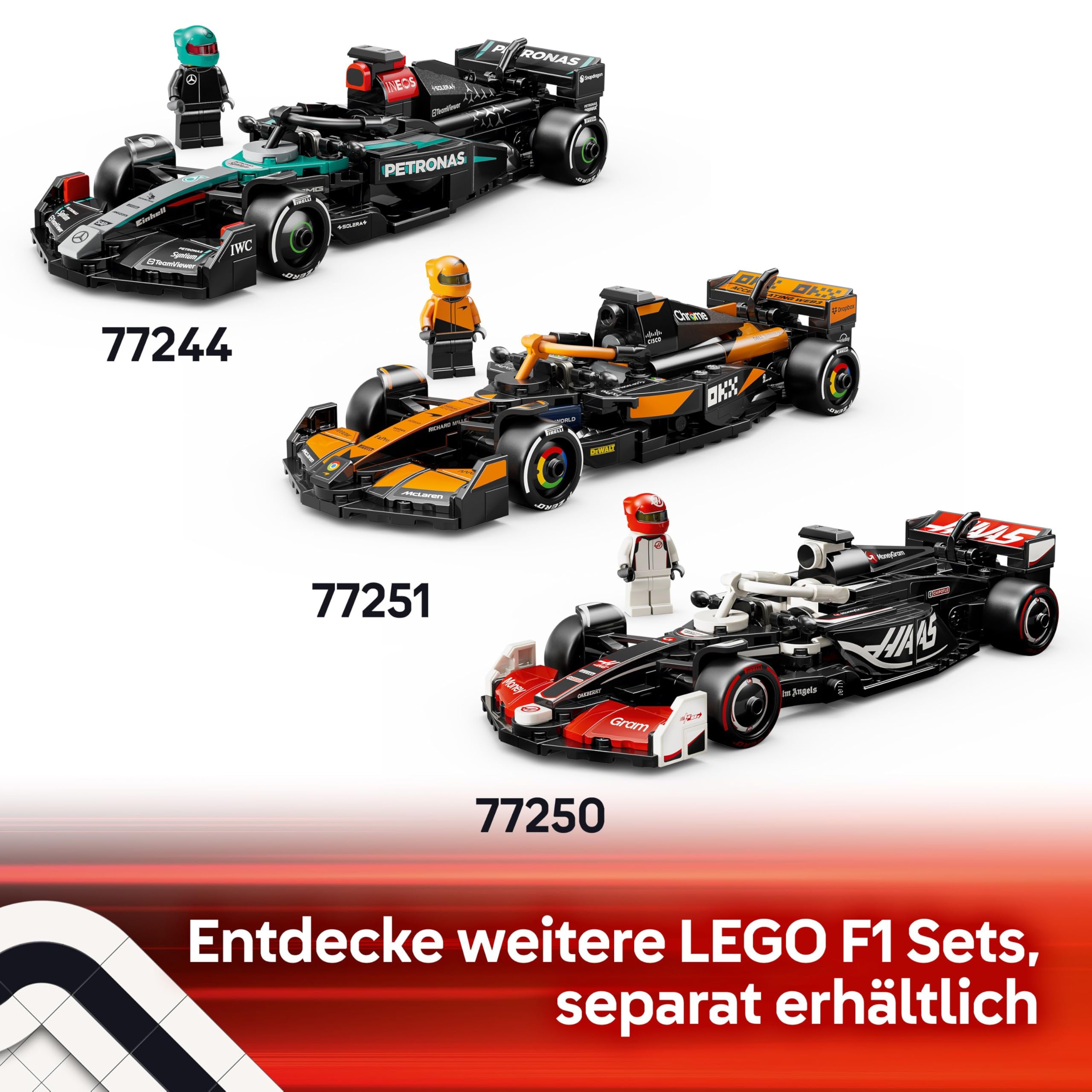 LEGO Speed Champions BWT Alpine F1 Team A524 Rennauto - Spielzeug mit Formel 1 Minifigur zum Sammeln - Geschenk für Jungen & Mädchen ab 10 Jahren und Erwachsene Motorsport Fans 77248 7