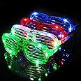 M.best LED Light Up Glasses Shutter Shades Kids Party Favor, Glow In The Dark Fun Party Pack for Kids and Adult