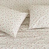 DAUAOTO Cotton Sheets Set Twin XL Printed Bedding Sets, Up to 14" Deep Mattress, Pink Ditsy Floral Pattern Bedlinen for Twin Extra Long Bed