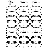 Yinkin 24 Pcs Christian Cross Bracelets Gifts Adjustable Religious Faith Hope Love Cross String Bracelet Bulk Jesus Friendship Wristband for Girls Men Women Jewelry Present Bulk