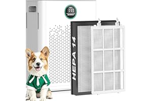 2025 New Air Purifiers for Home Large Room up to 2800ft², AIRJOWSET Air Purifier with PM2.5 Sensor, HEPA H14 Washable Filter Sleep Mode 22dB with Timer, Air Cleaner for Dust Odors Pollen Dander